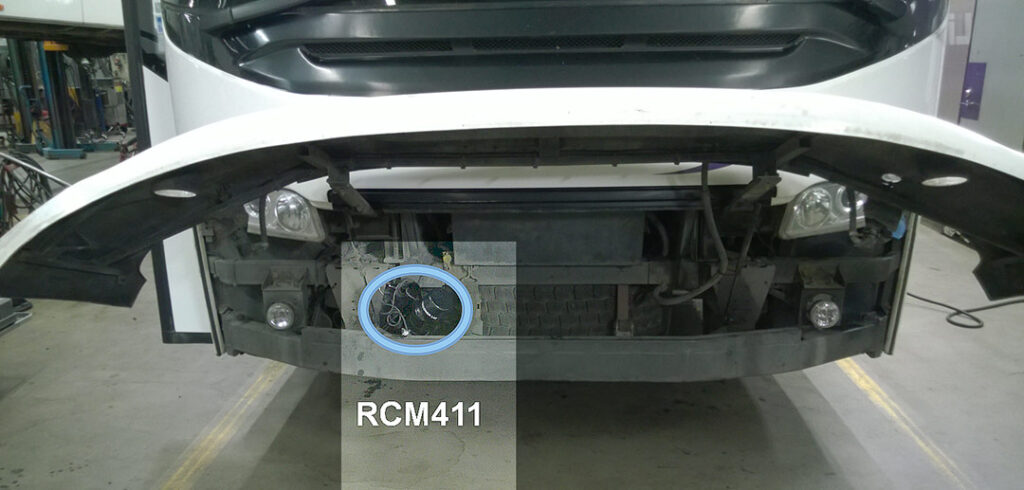 RCM411 kelianturi asennettuna – Teconer road condition monitoring technology